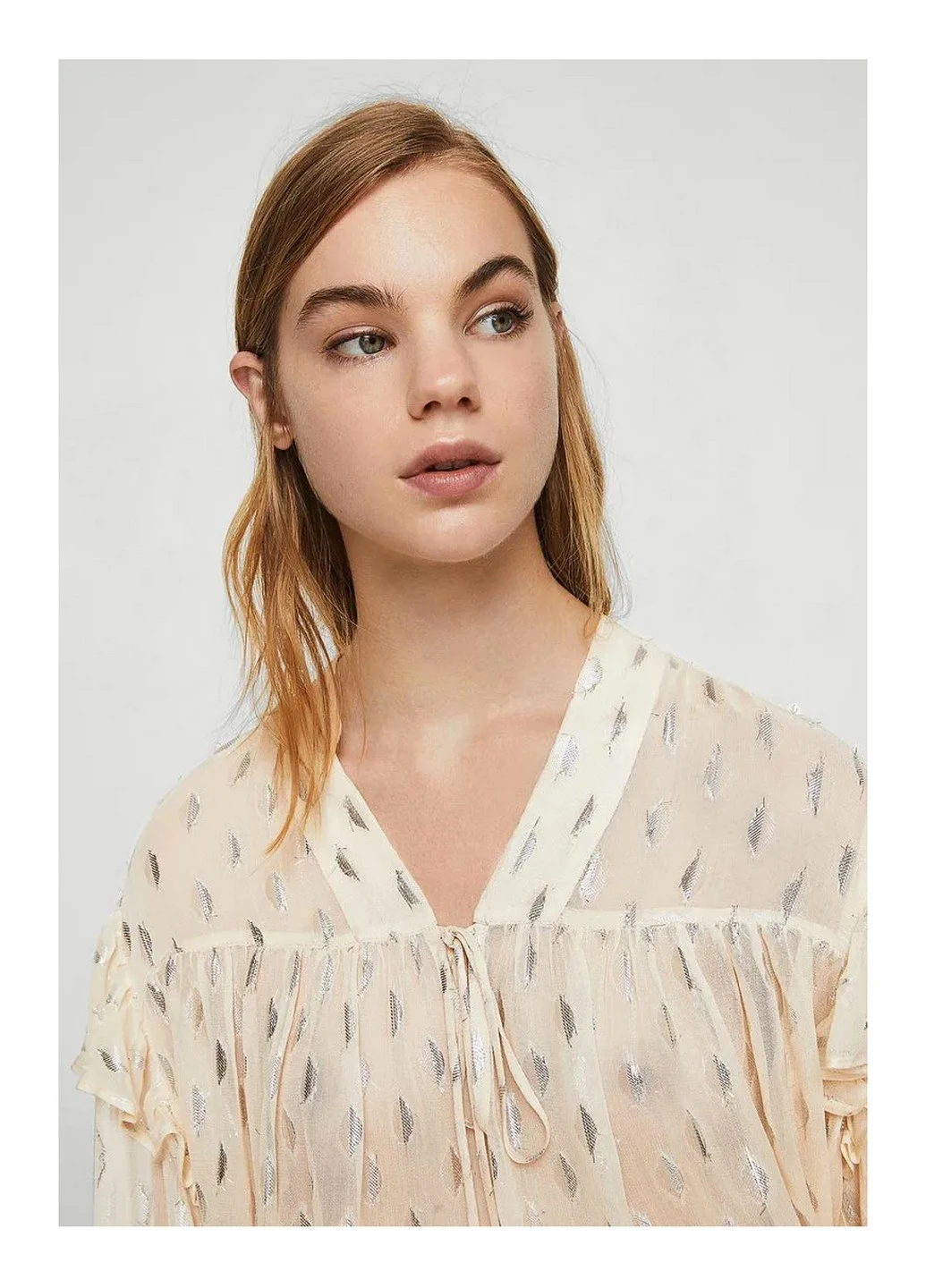 Персикова блуза Mango
