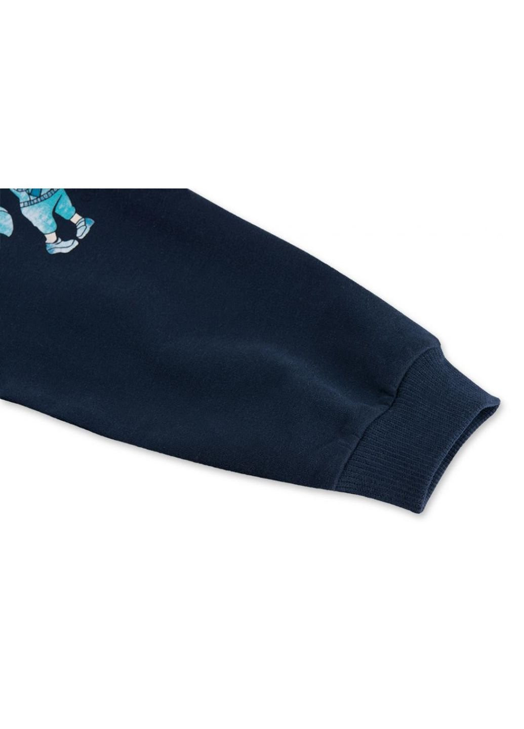 Бирюзовый демисезонный спортивный костюм бирюзовый с собачкой (7879-92b-blue) Breeze