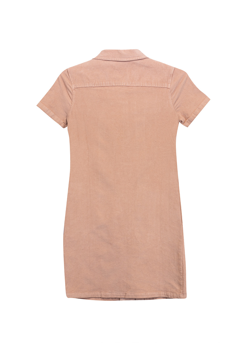 Персиковое кэжуал платье рубашка Calvin Klein Jeans однотонное