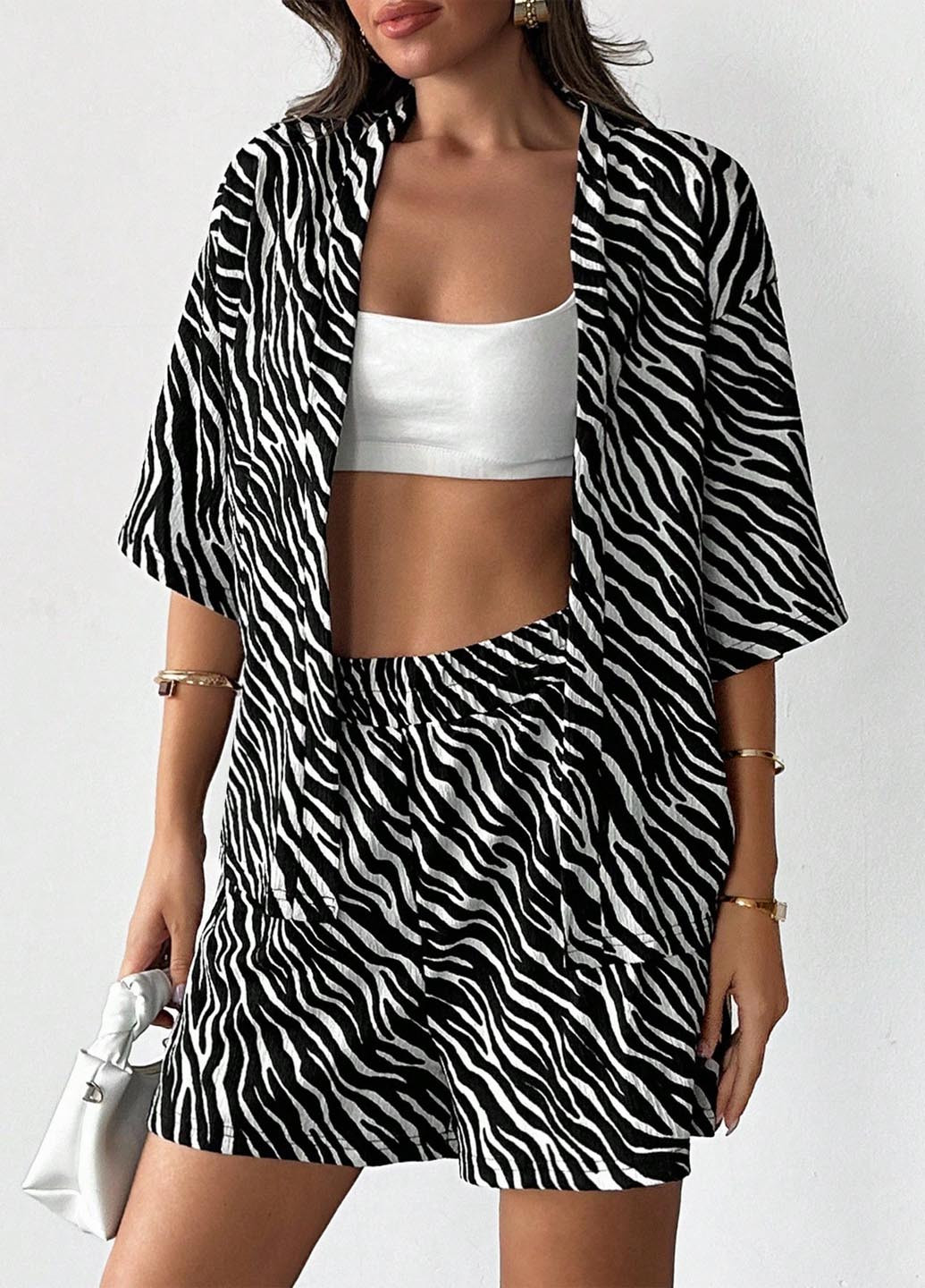 Костюм (блуза, шорти) SHEIN (366071153)