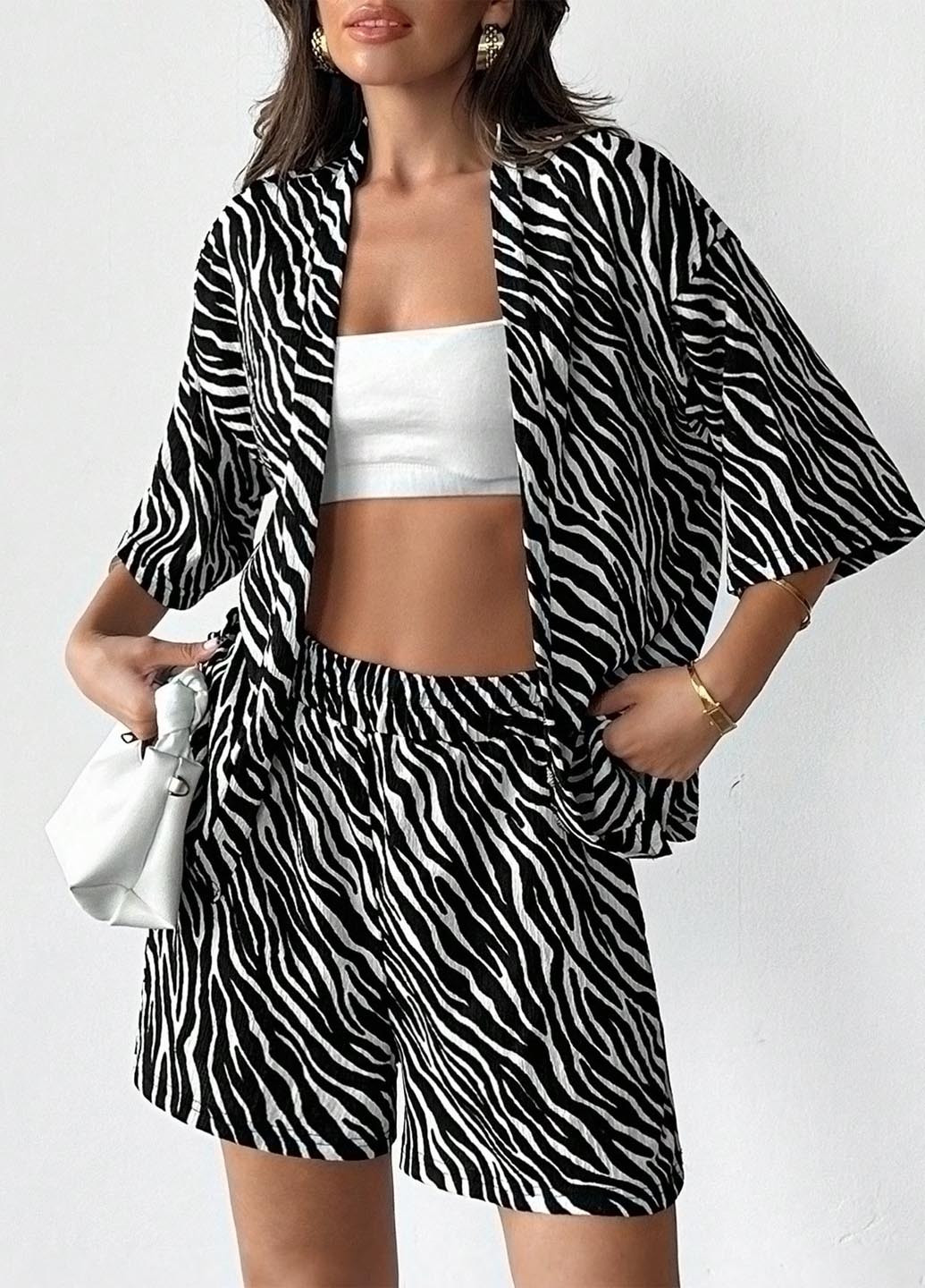 Костюм (блуза, шорти) SHEIN (366071153)