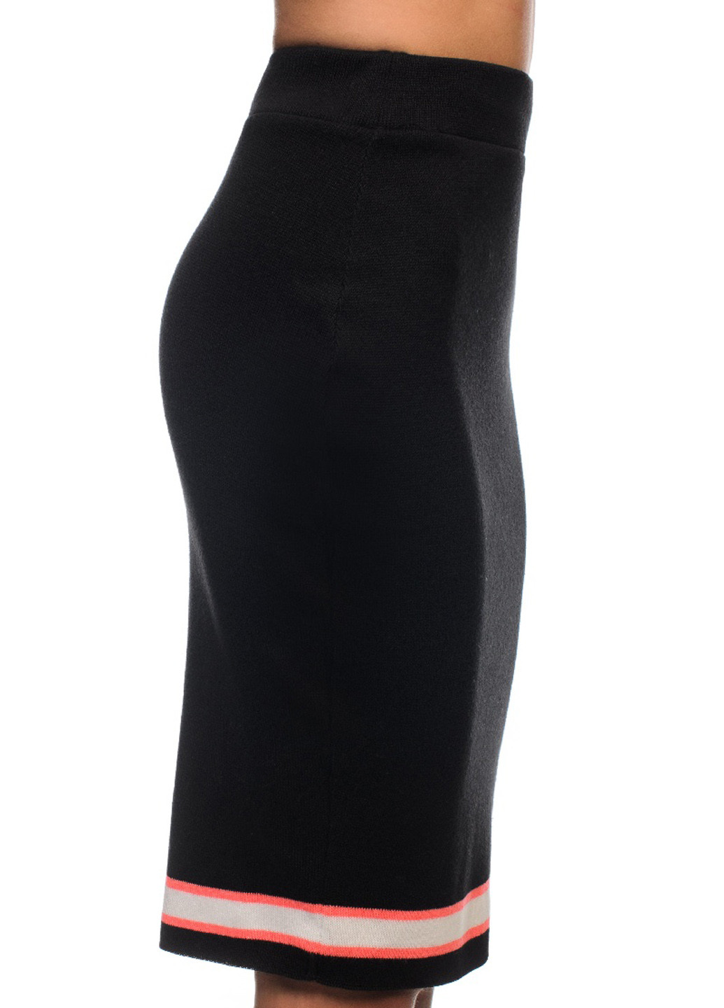 Черная кэжуал в полоску юбка SVTR