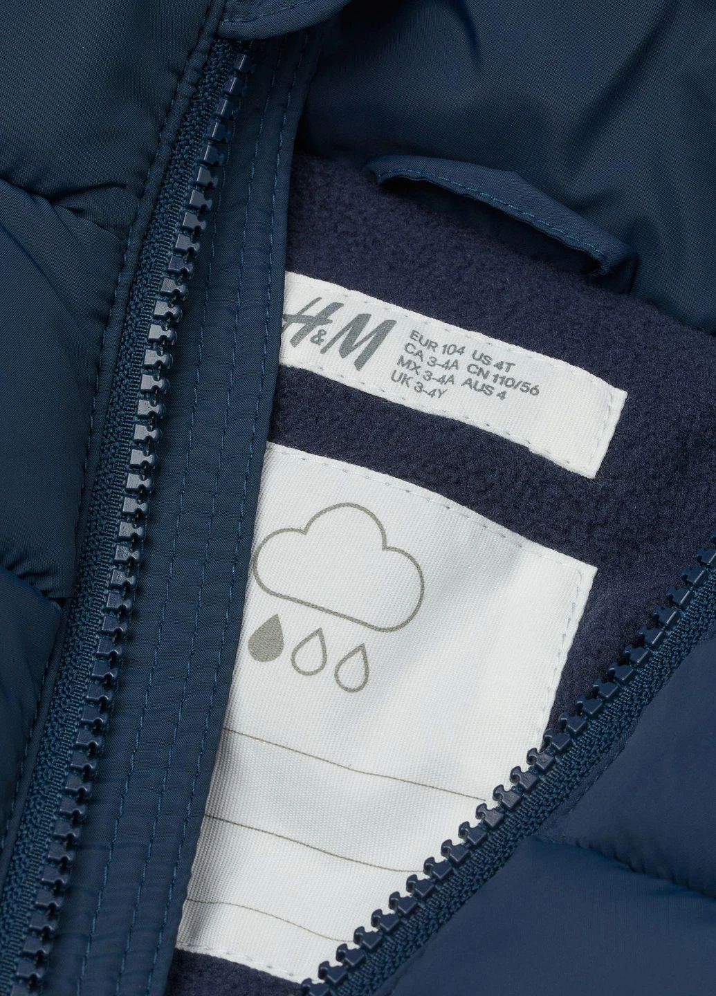Синяя куртка демісезон,синій-коричневий, H&M