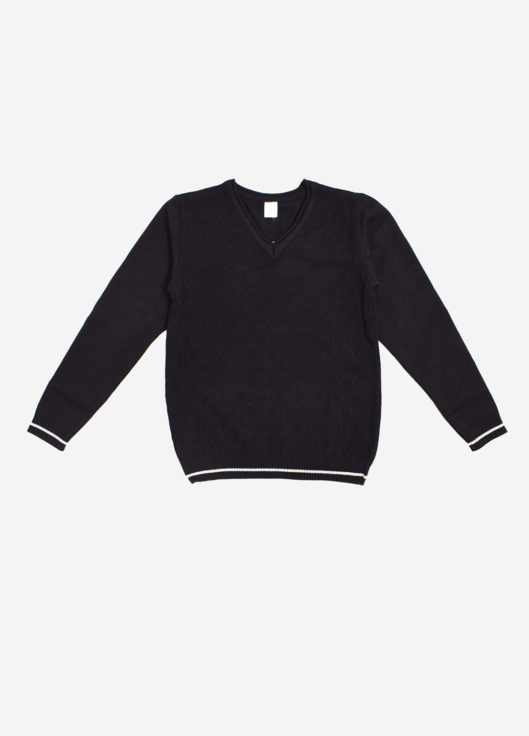 Черный демисезонный пуловер пуловер Фламинго