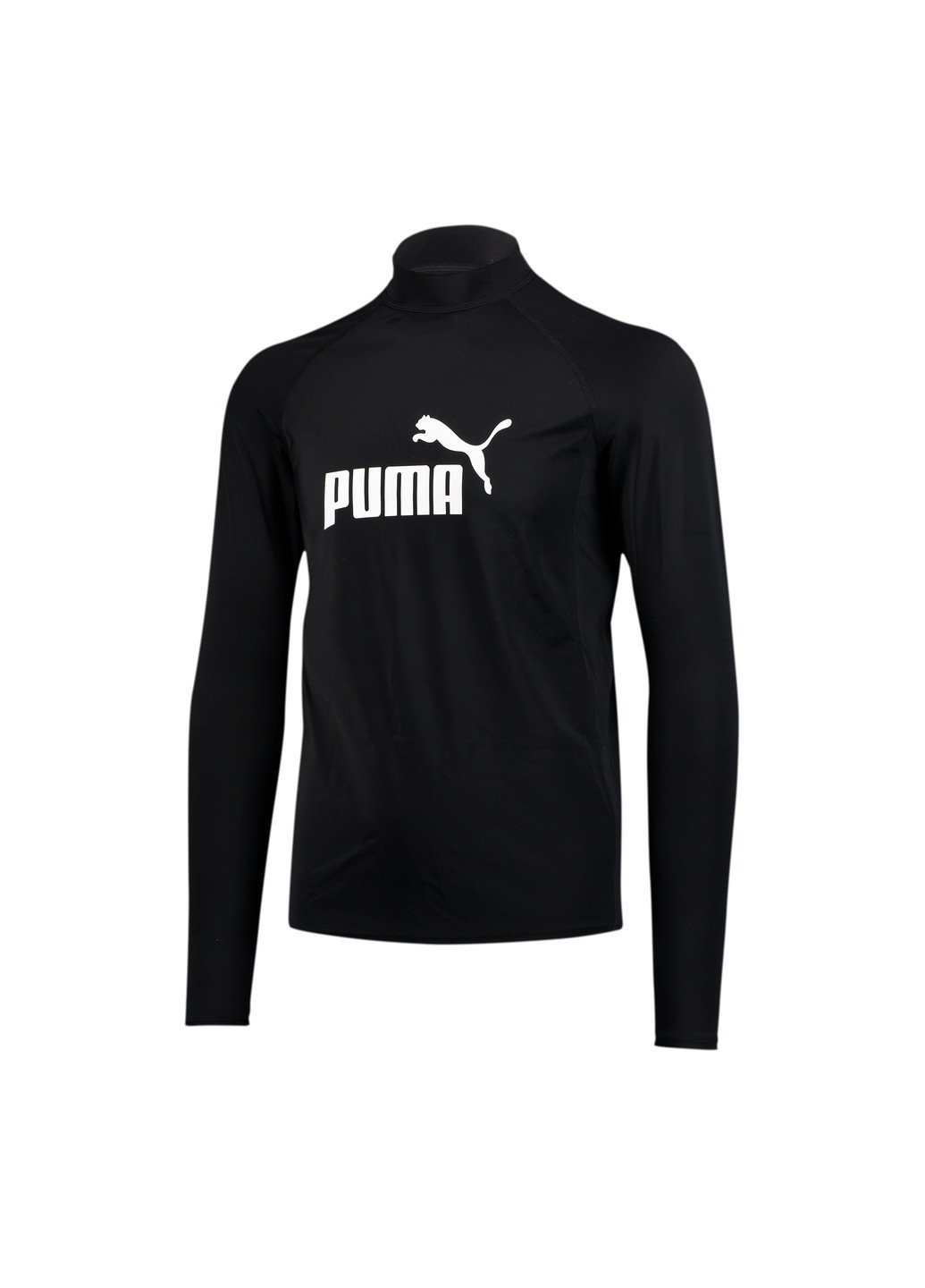 Черная футболка Puma Swim Men Long Sleeve Rash Guard