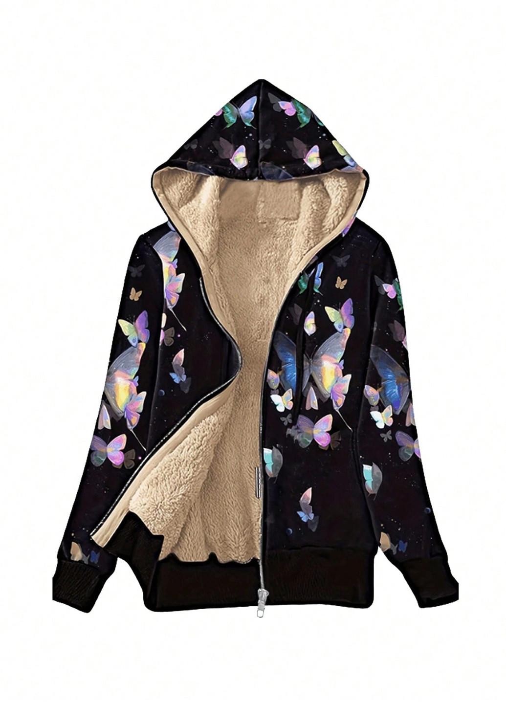 Черная демисезонная куртка SHEIN