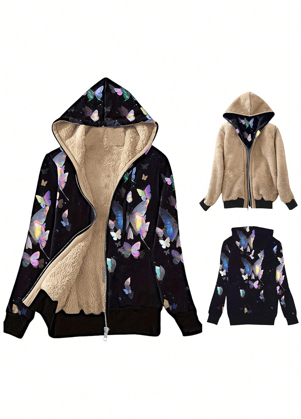 Черная демисезонная куртка SHEIN