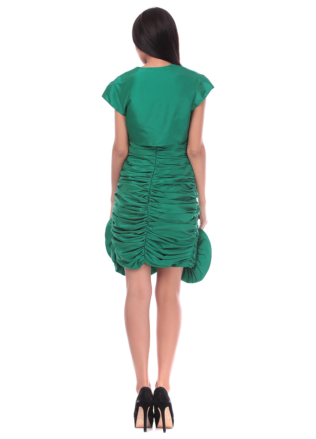 Зелена коктейльна сукня Destino однотонна