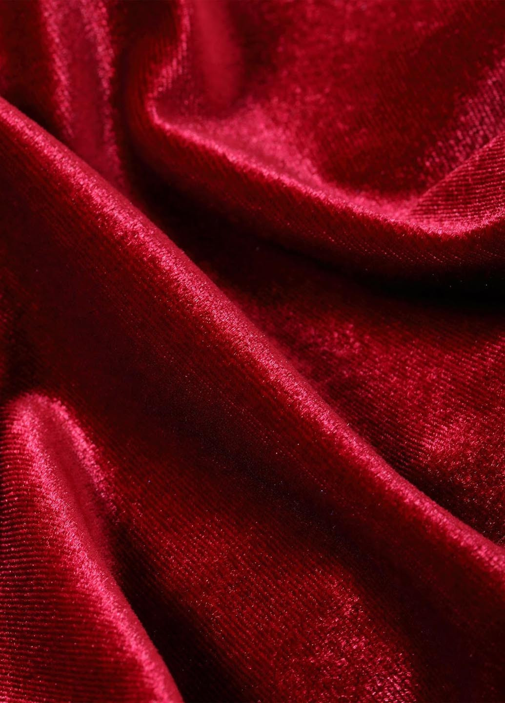 Бордовое вечернее платье годе, на запах, с открытой спиной, с открытыми плечами, со шлейфом SHEIN однотонное