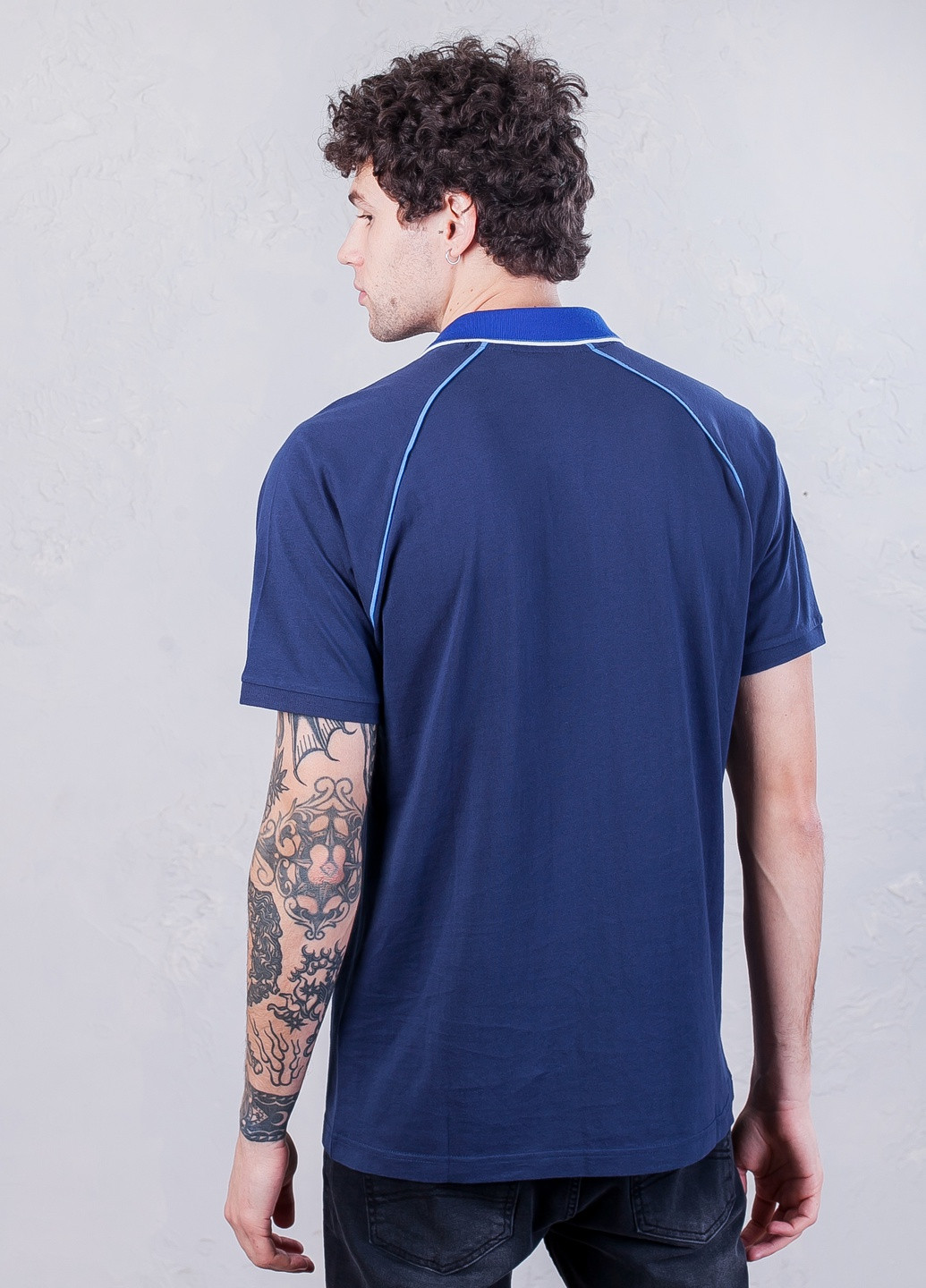 Синяя футболка-поло для мужчин Original Penguin