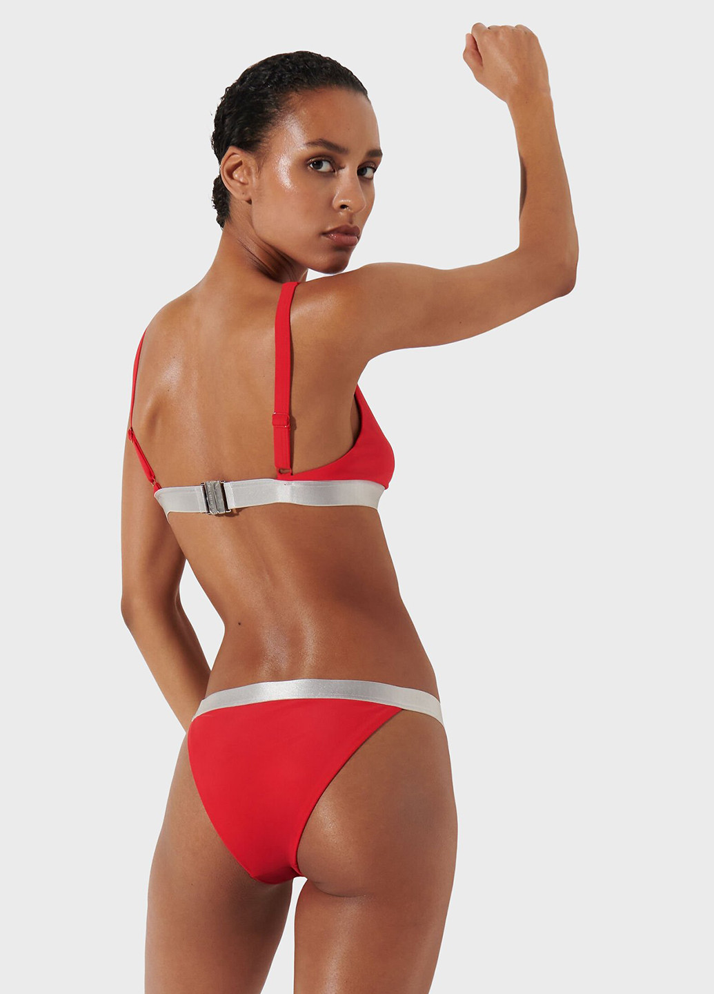 Красные купальные трусики с логотипом Karl Lagerfeld