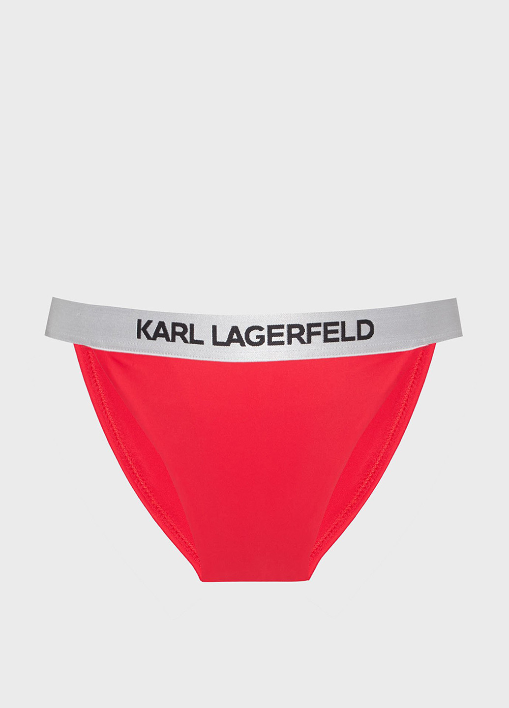 Красные купальные трусики с логотипом Karl Lagerfeld