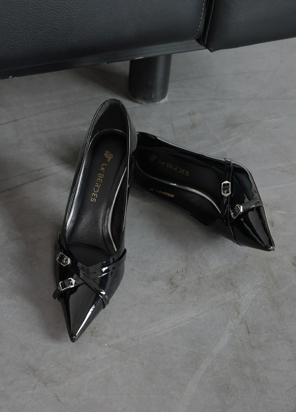 Le'BERDES Туфли лодочки черный з натуральная кожа, украина — демисезон (361019812)