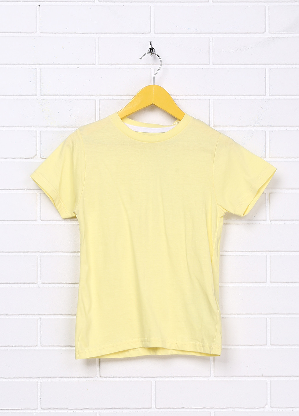Желтая летняя футболка с коротким рукавом LH
