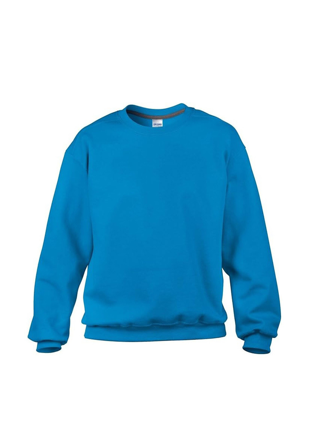 Голубой свитшот Gildan однотонный без декора (361960148)