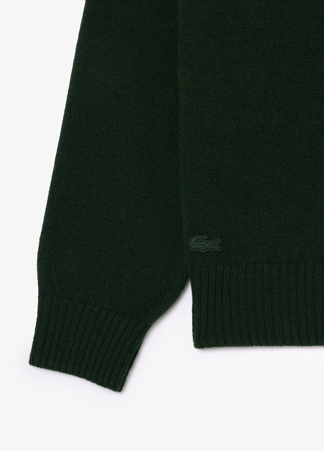 Темно-зеленый демисезонный кардиган Lacoste