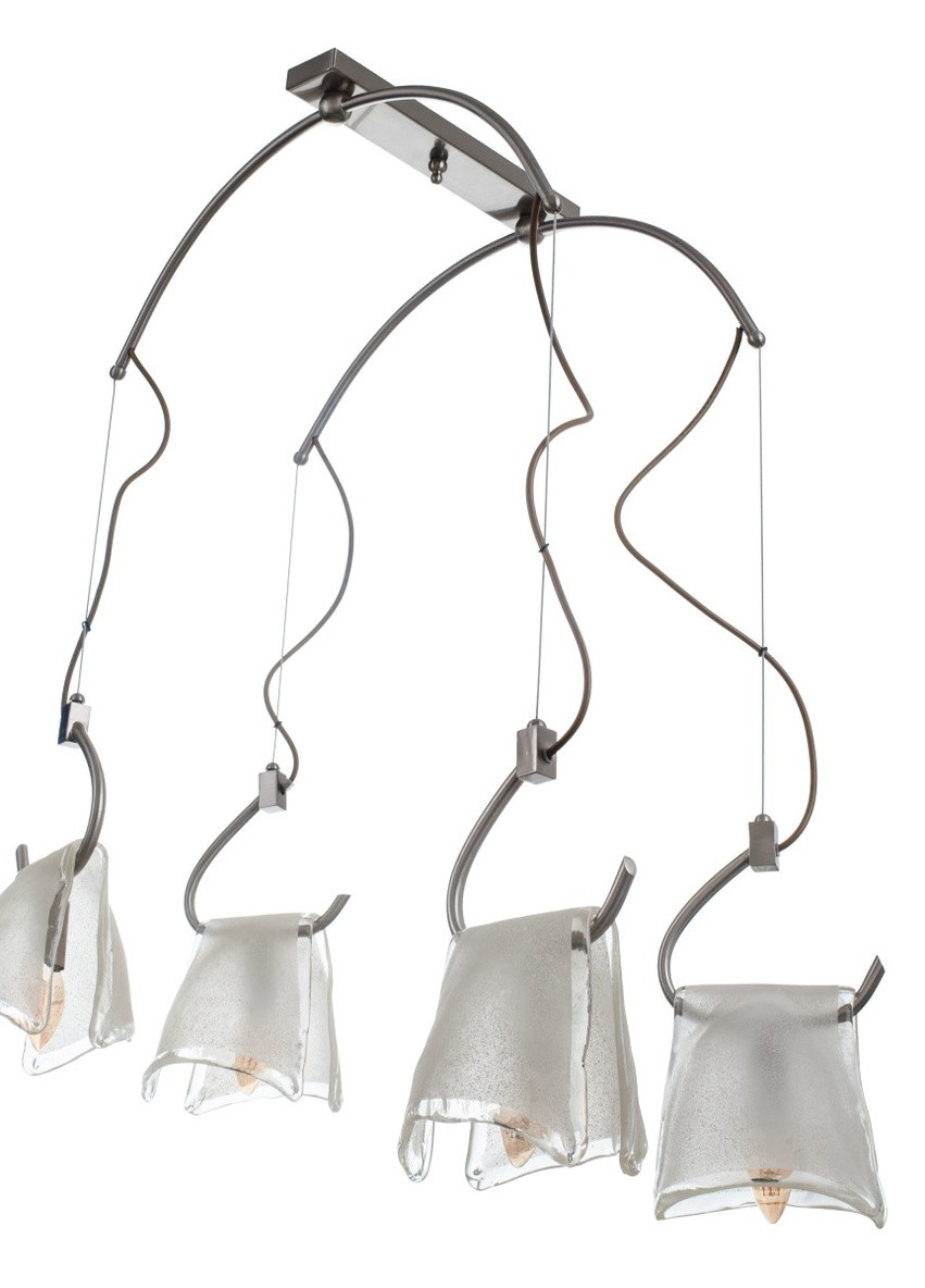 Люстра потолочная подвес на 4 плафона в зал BR-180S/4/1012020404 Brille (253885630)