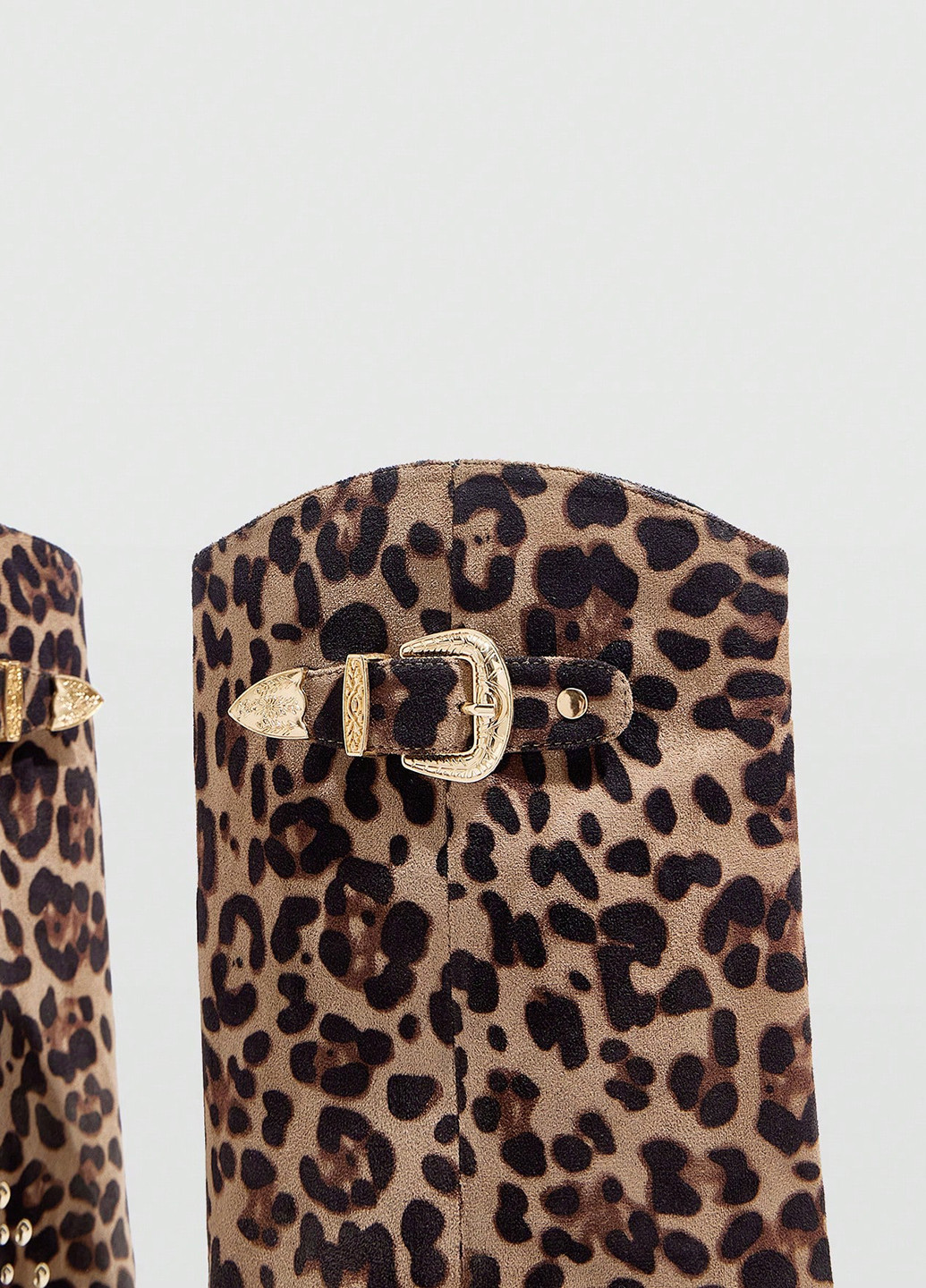 Осенние сапоги казаки SHEIN с пряжкой, с камнями