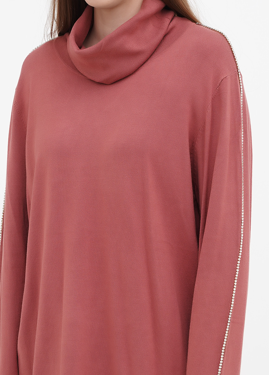 Темно-розовый демисезонный свитер Fiorella Rubino