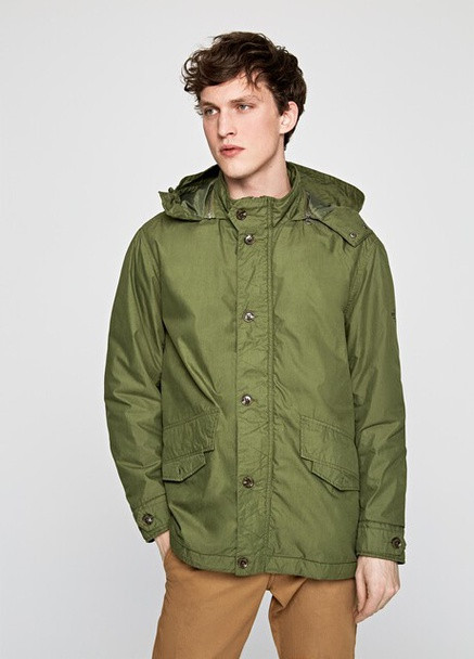 Оливкова (хакі) демісезонна куртка Pepe Jeans