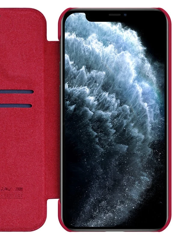 Кожаный чехол (книжка) Qin Series для Apple iPhone 12 Pro Max (6.7') Красный (is_00000038439_3) Nillkin (229724899)