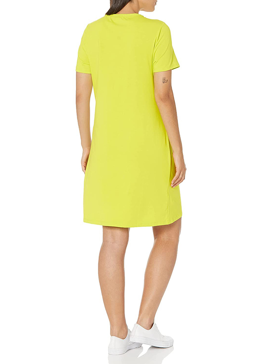 Салатова кежуал сукня сукня-футболка Calvin Klein з написами