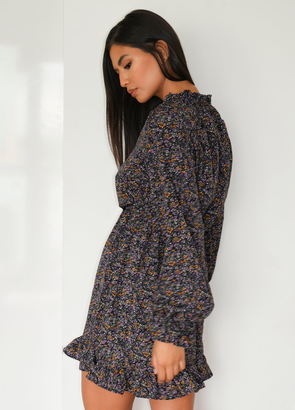 Черное кэжуал платье Missguided с цветочным принтом