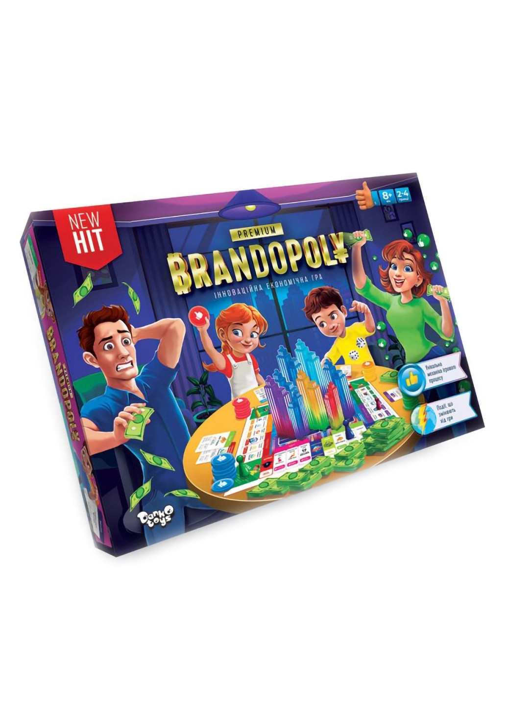 Детская настольная игра "Брендополия Premium" 39х29х5 см Danko Toys (254051514)