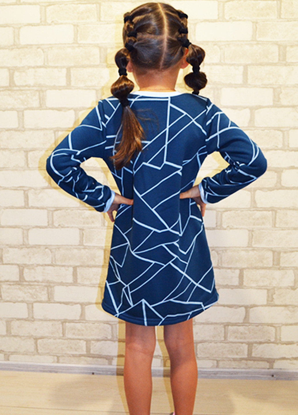 Синіти сукня для дівчинки сіра Витуся (252028412)
