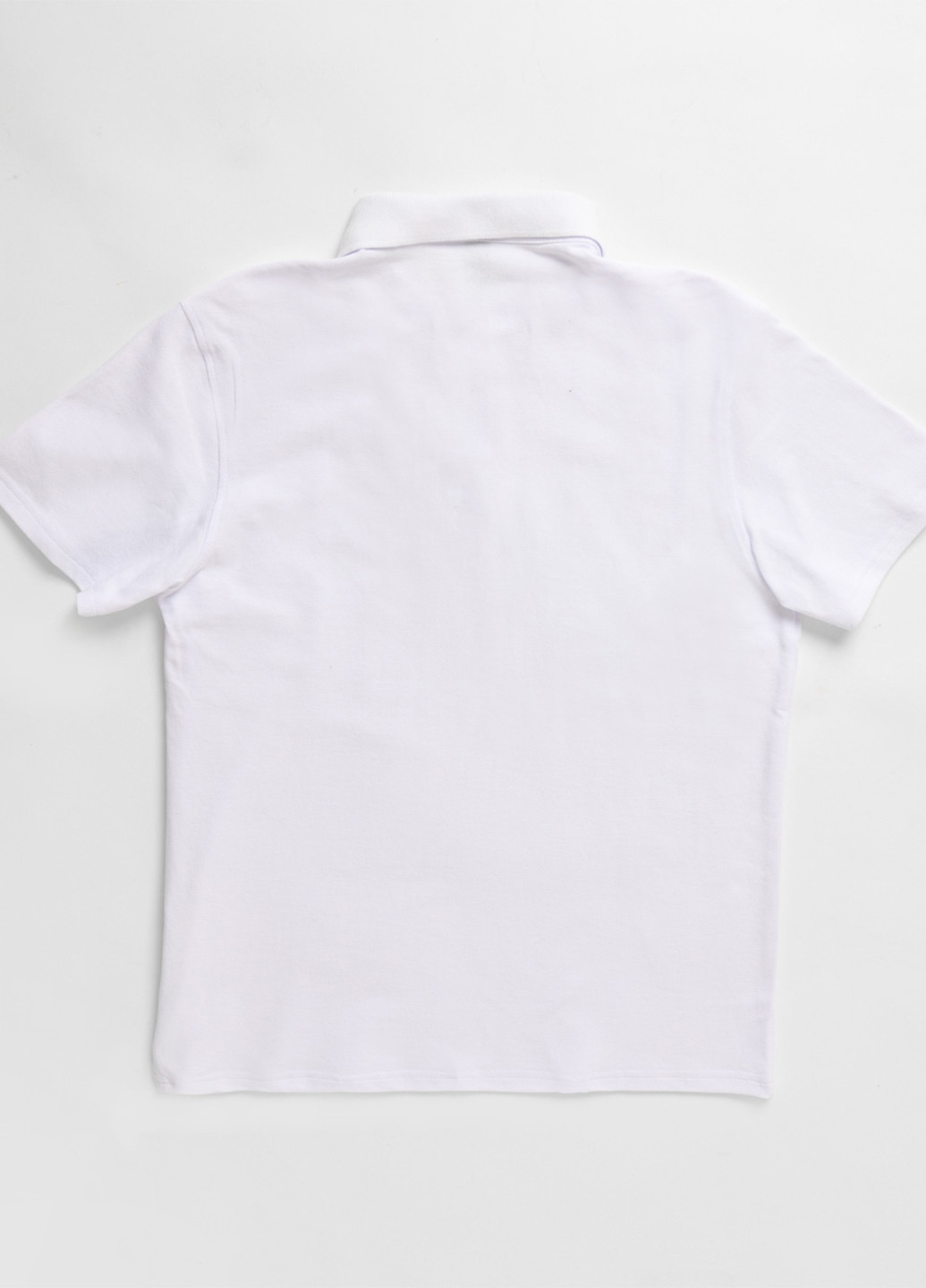 Белая футболка-поло для мужчин CRC однотонная