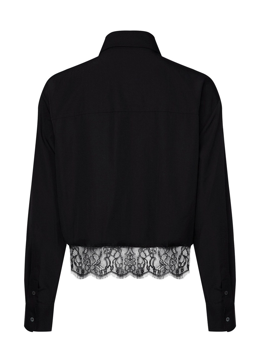 Черная кэжуал рубашка однотонная Calvin Klein