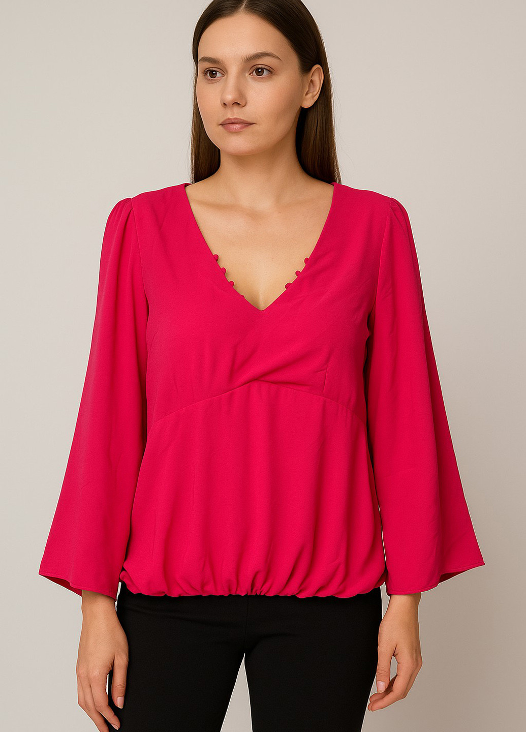 Фуксія блуза Sassofono
