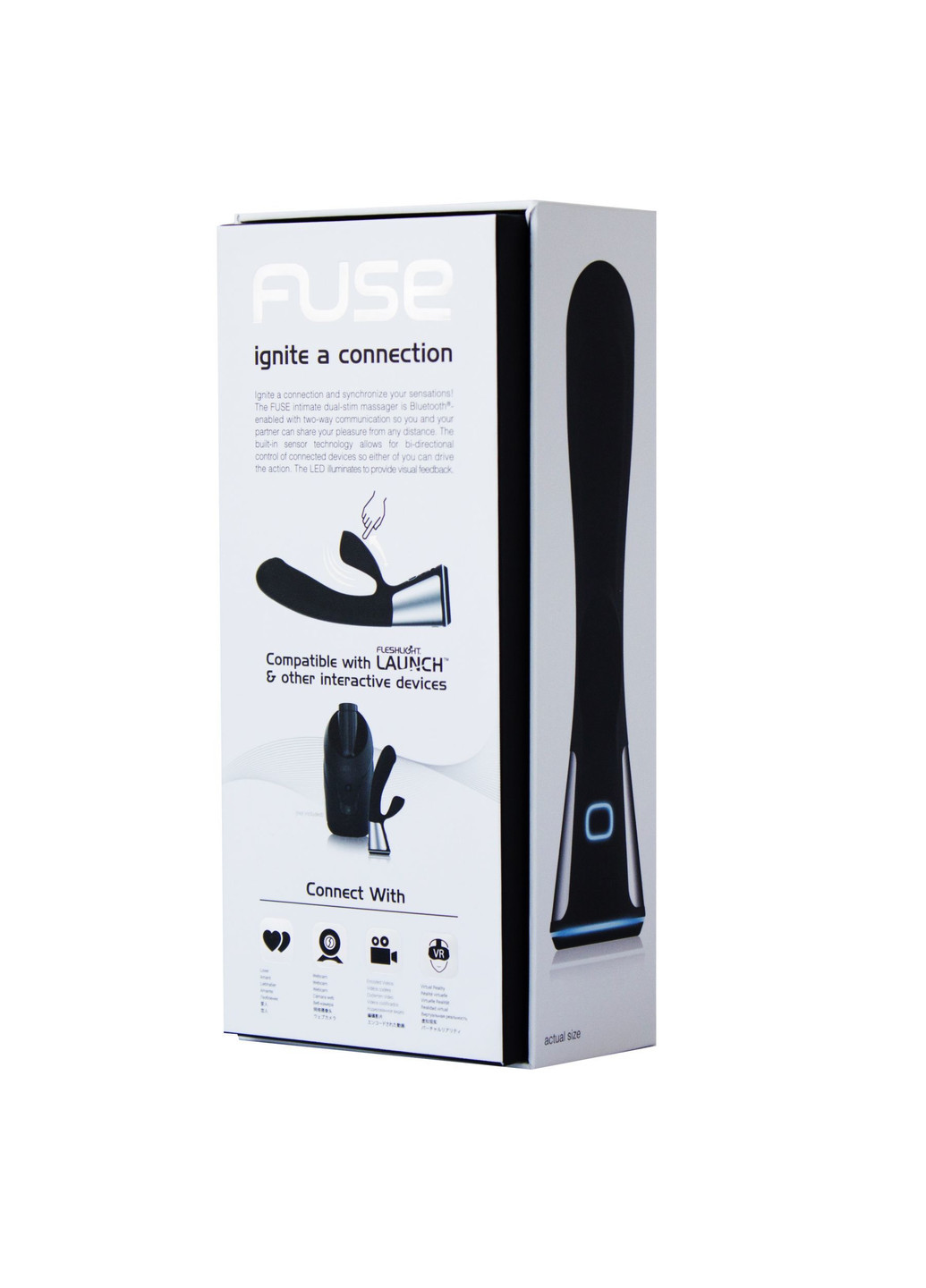 Інтерактивний вібратор-кролик Ohmibod Fuse for Black Kiiroo (252146424)
