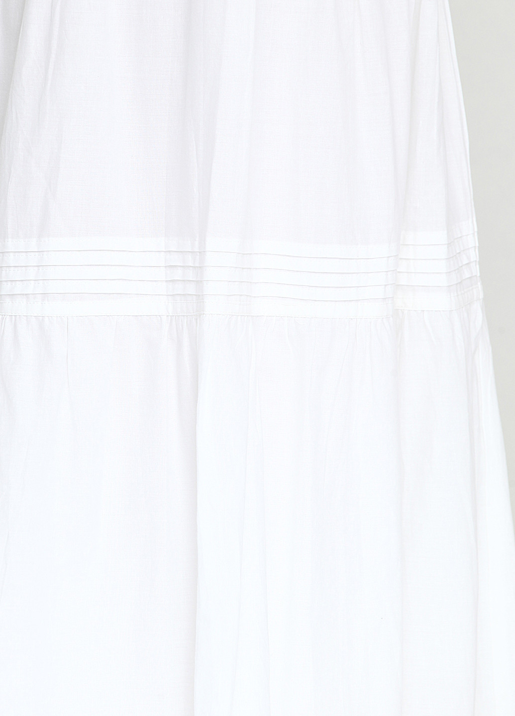 Белая кэжуал однотонная юбка AJC макси