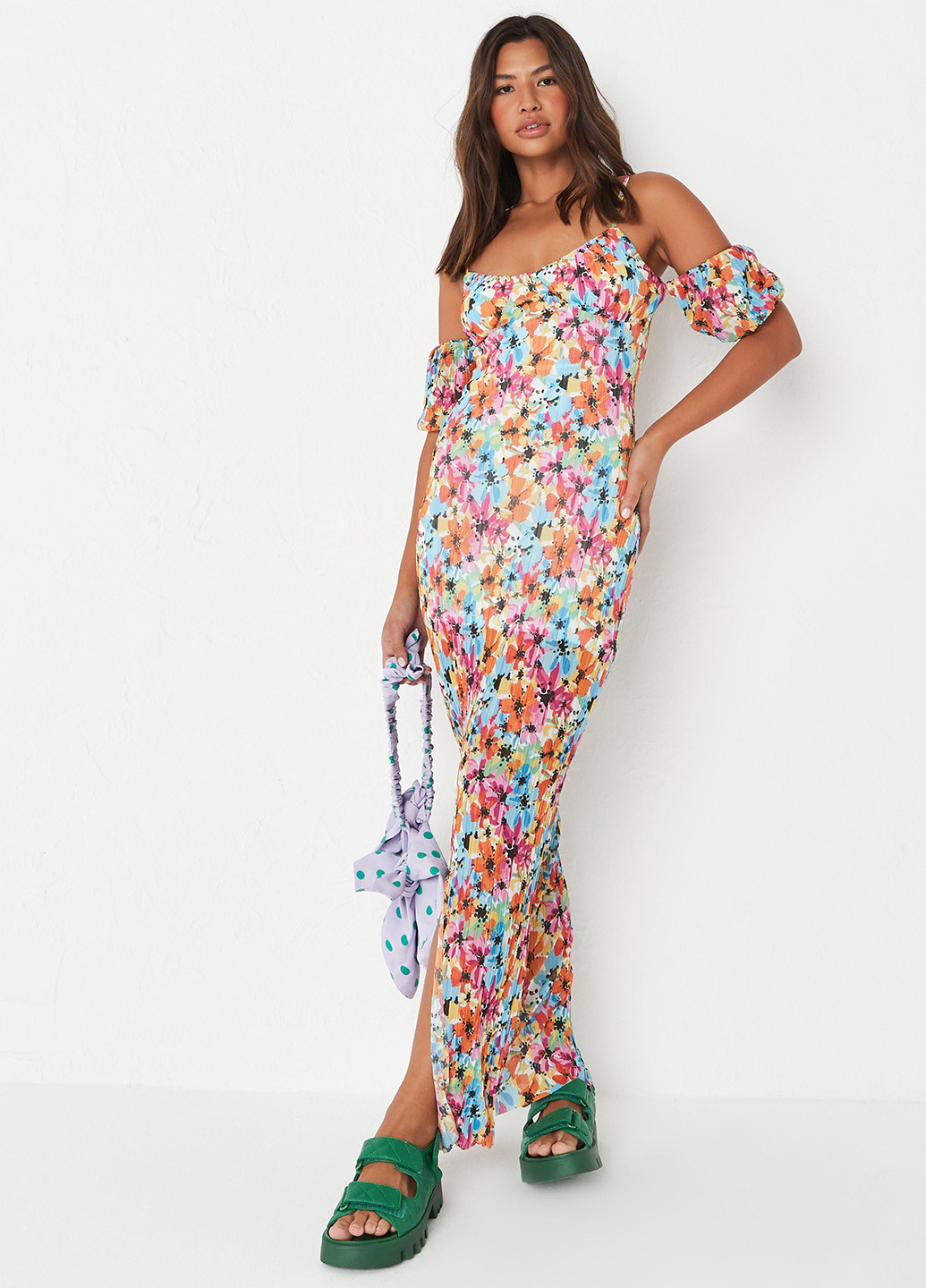 Комбинированное кэжуал платье Missguided с цветочным принтом
