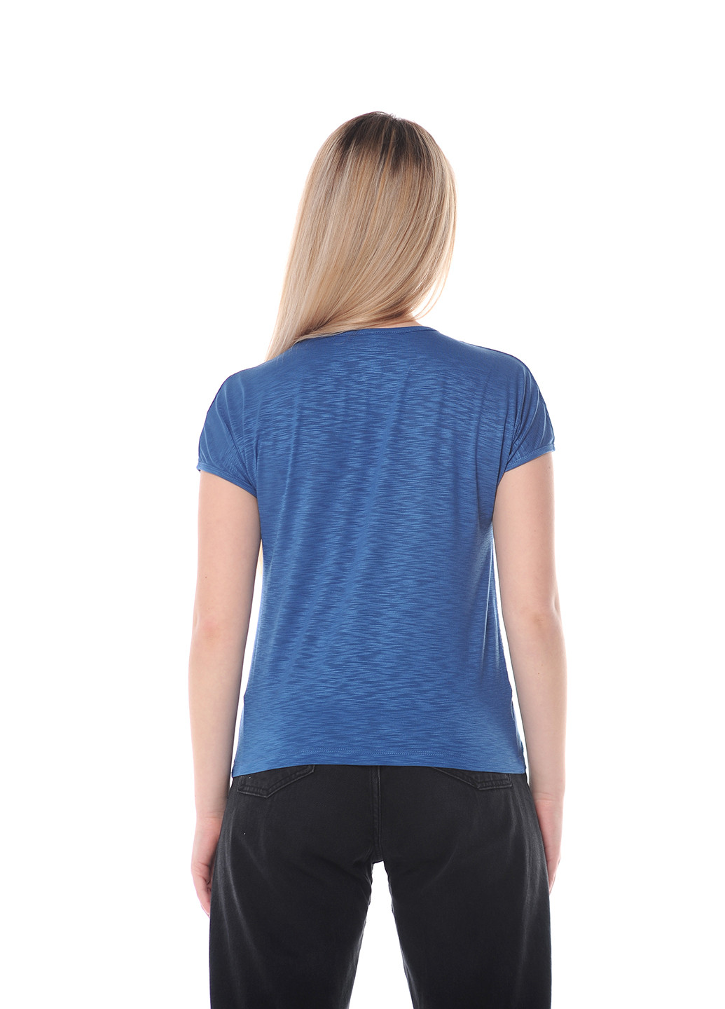 Синяя всесезон футболка женская Наталюкс 80-2350