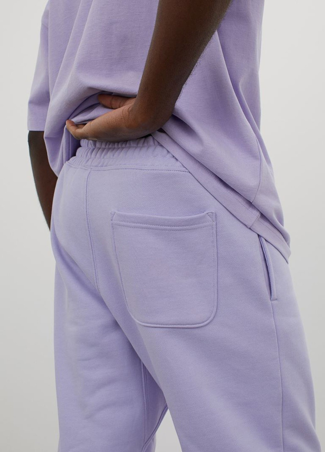 Светло-фиолетовые кэжуал демисезонные брюки H&M