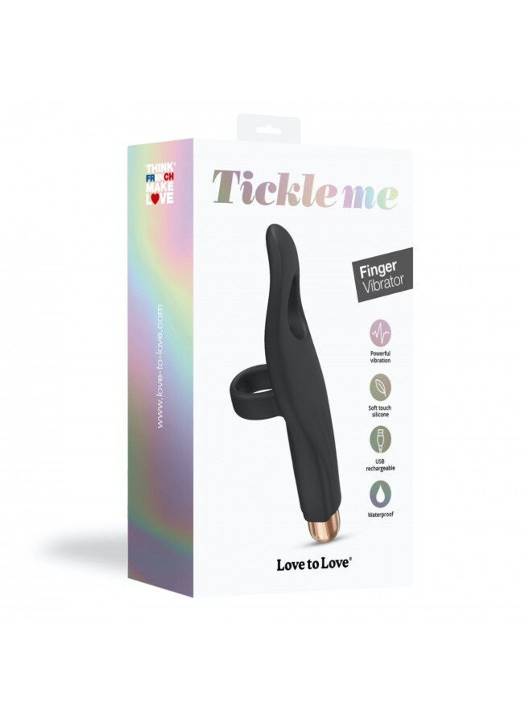 Вибратор на палец Tickle me - BLACK ONYX перезаряжаемый, 3 варианта использования Love To Love (254734324)