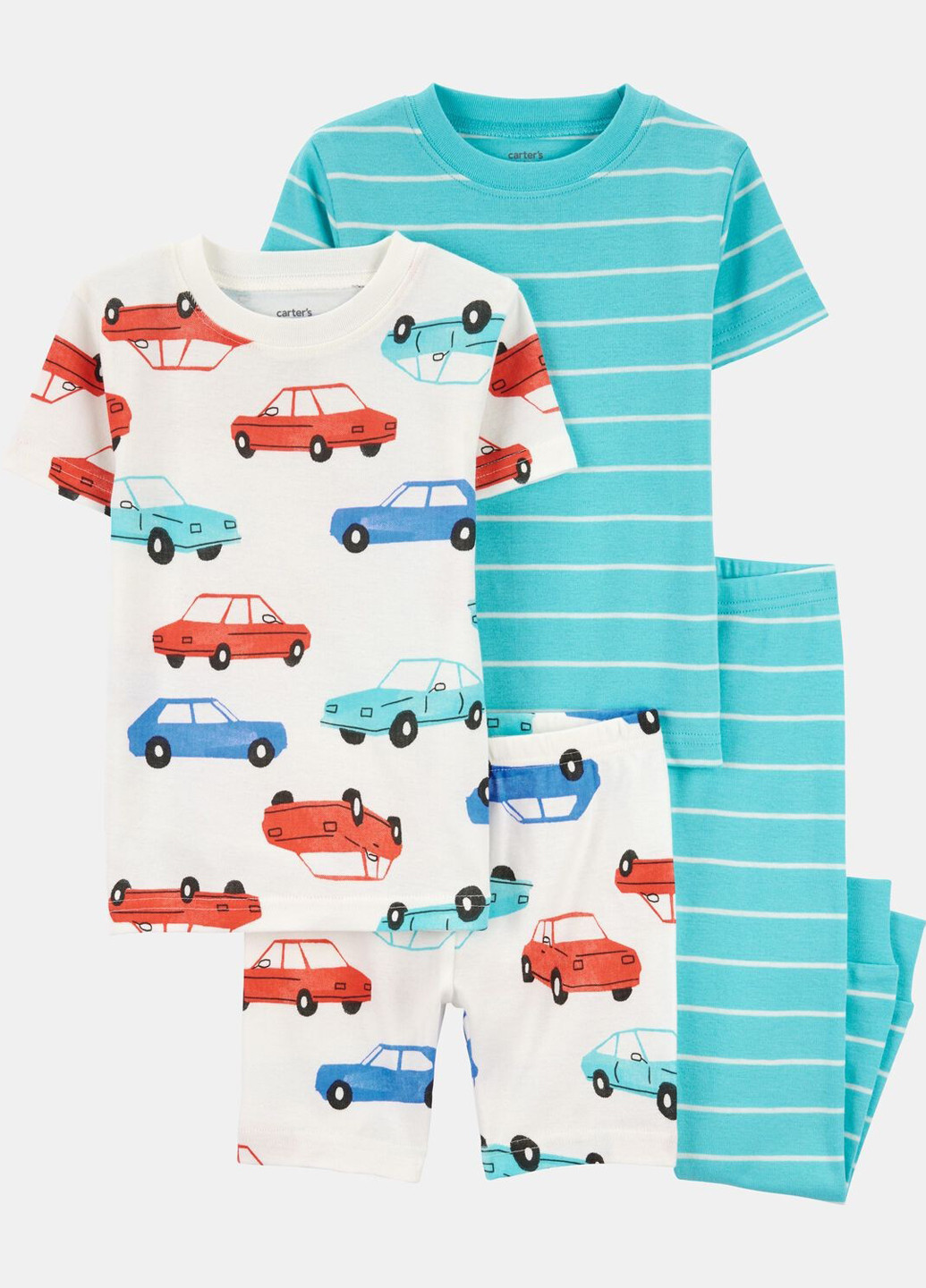 Комбінована всесезон піжама (футболка (2 шт.), штани, шорти) футболка + штани Carter's