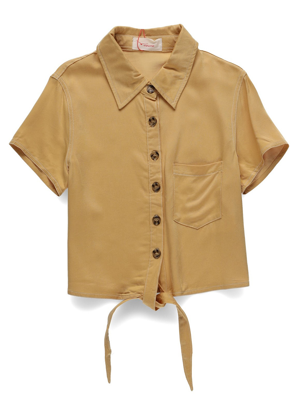 Горчичная блуза Twintip