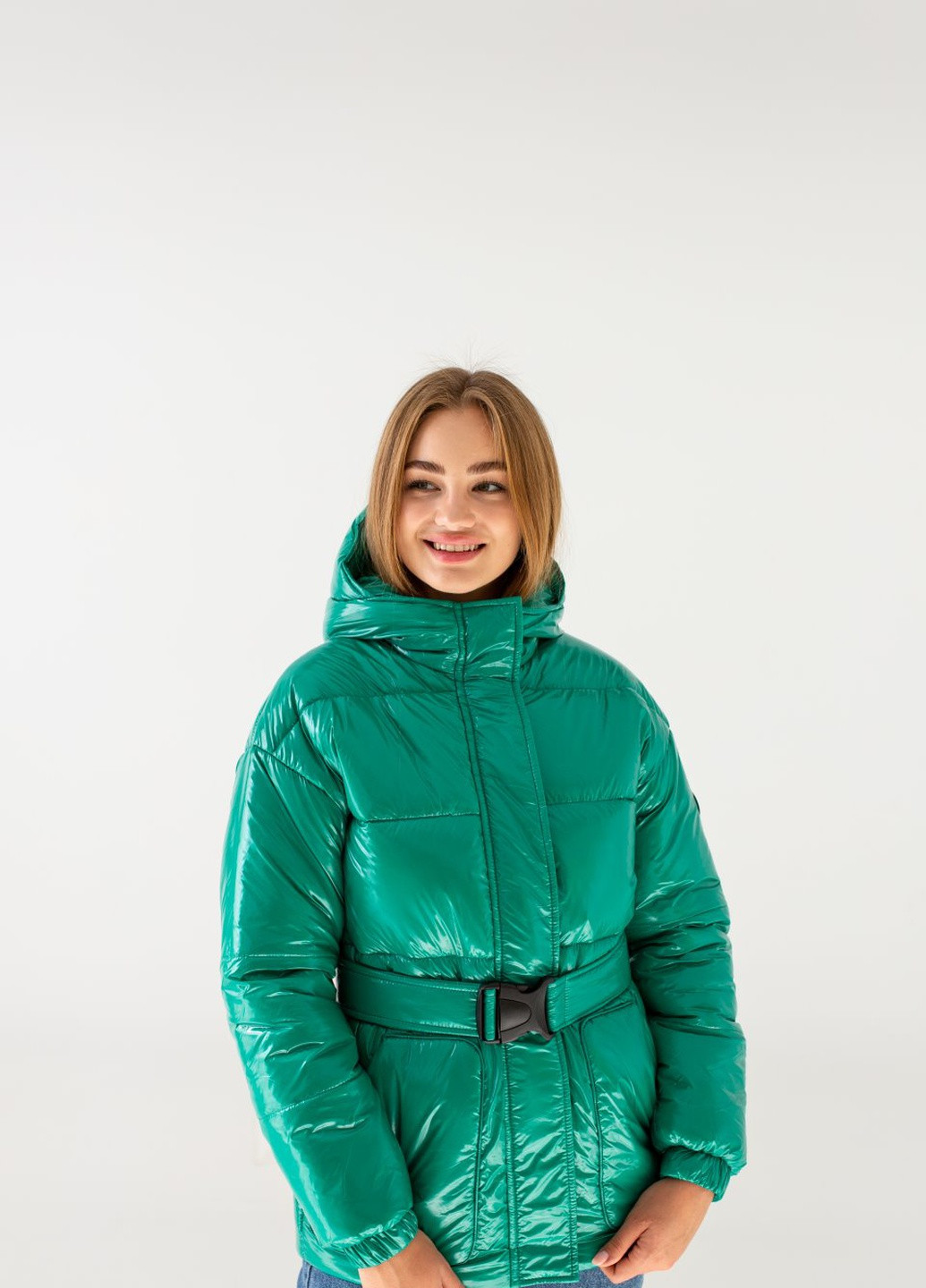 Смарагдова зимня жіноча зимова куртка "бетті" Uzeff