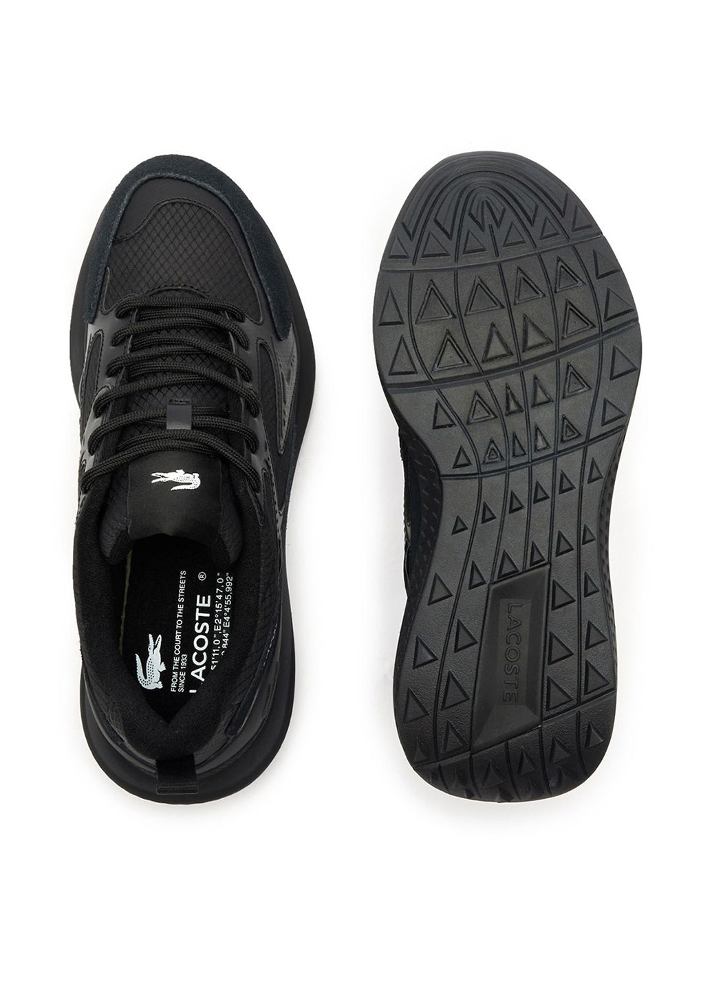 Чорні Осінні кросівки Lacoste L003 EVO