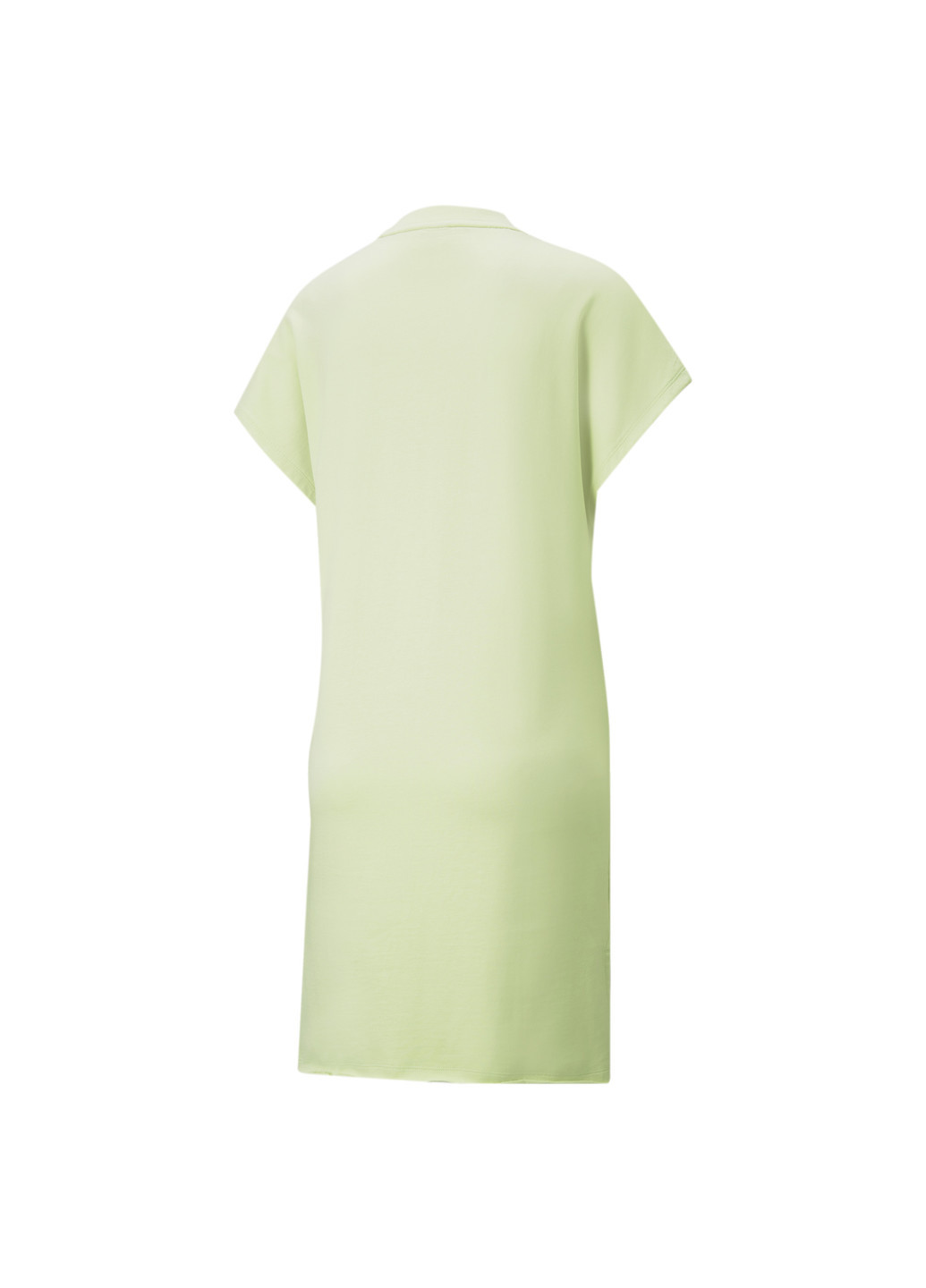 Платье Summer Graphic Women's Dress Puma однотонная зелёная спортивная хлопок, эластан