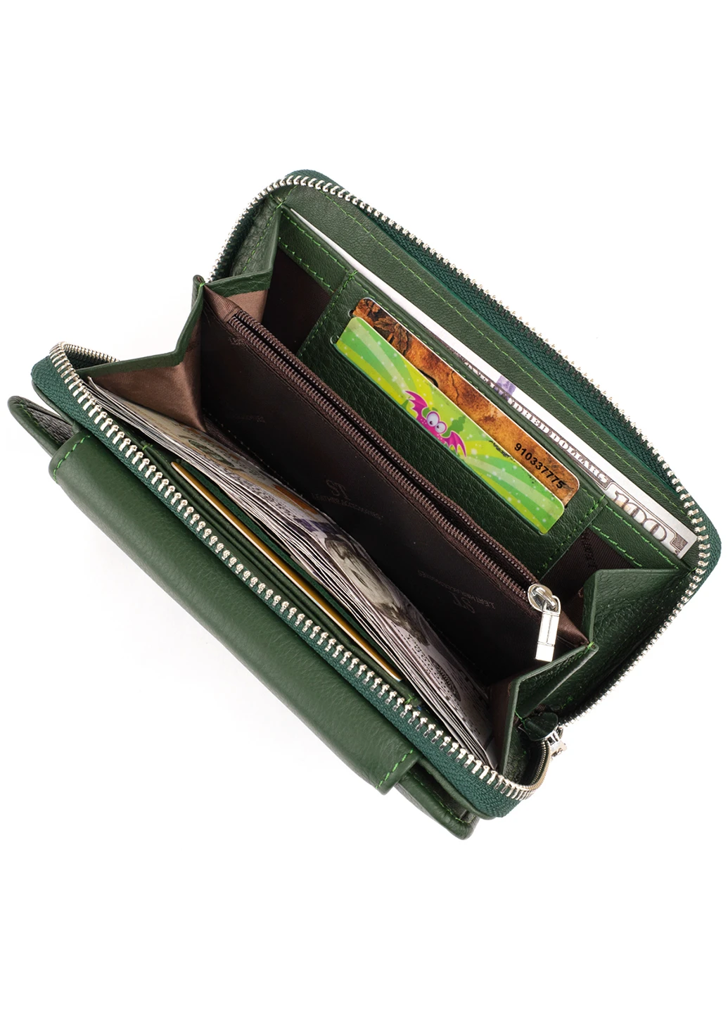 Жіночий шкіряний гаманець 19х9,5х2,5 см st leather (252127699)