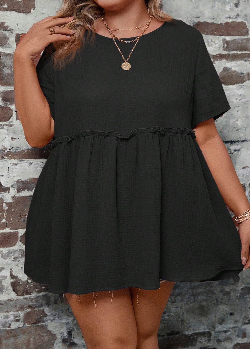 Чорна блуза SHEIN