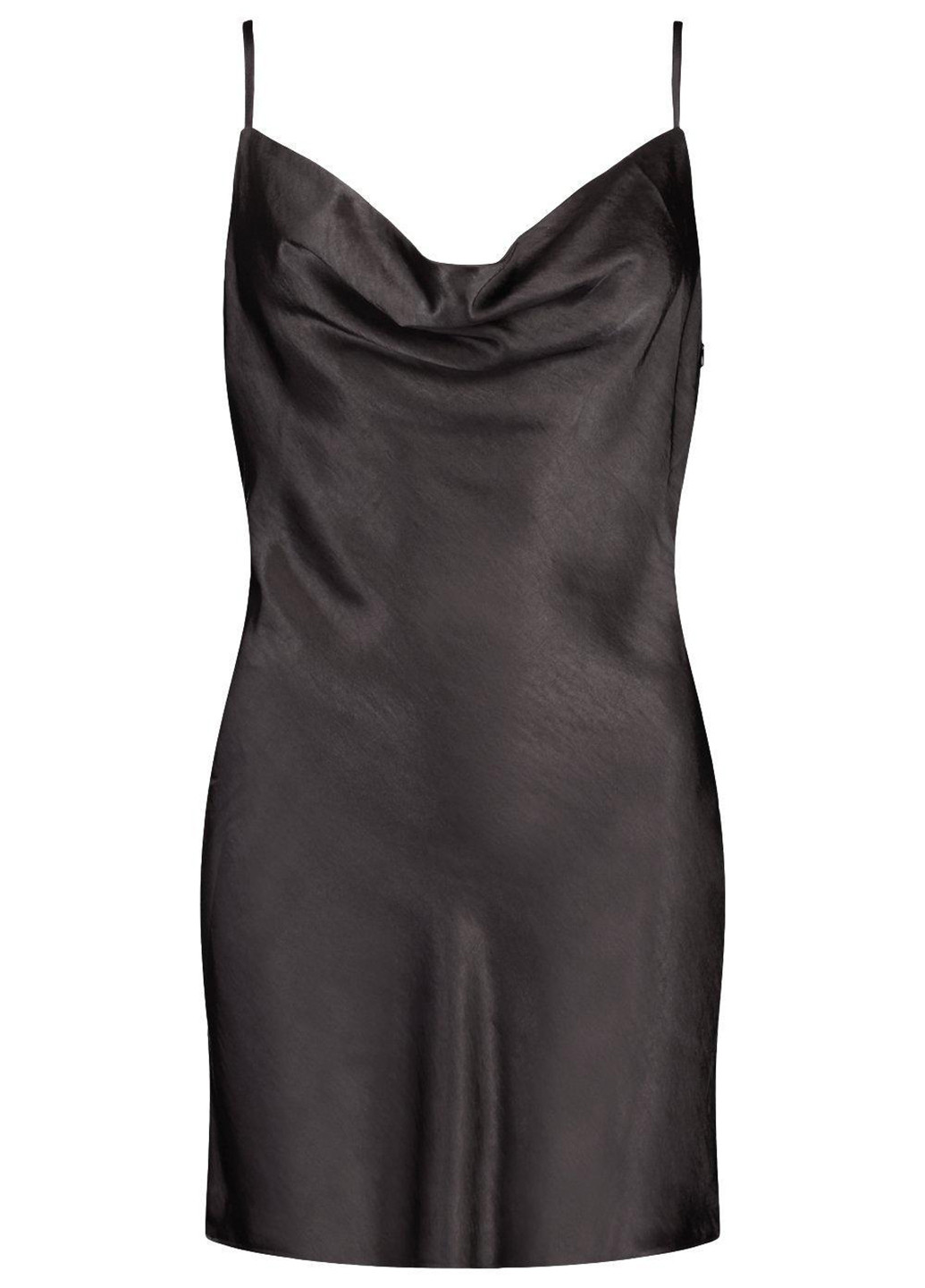 Черное коктейльное платье платье-комбинация Boohoo однотонное