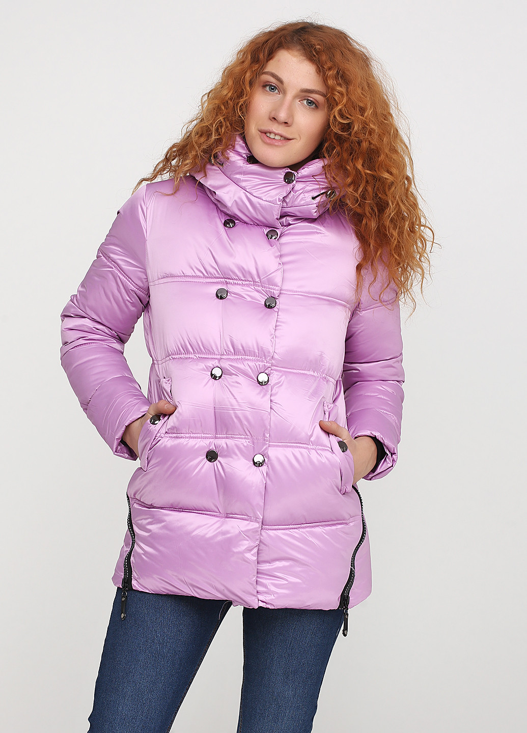 Розово-лиловая зимняя куртка M.S.TaiL