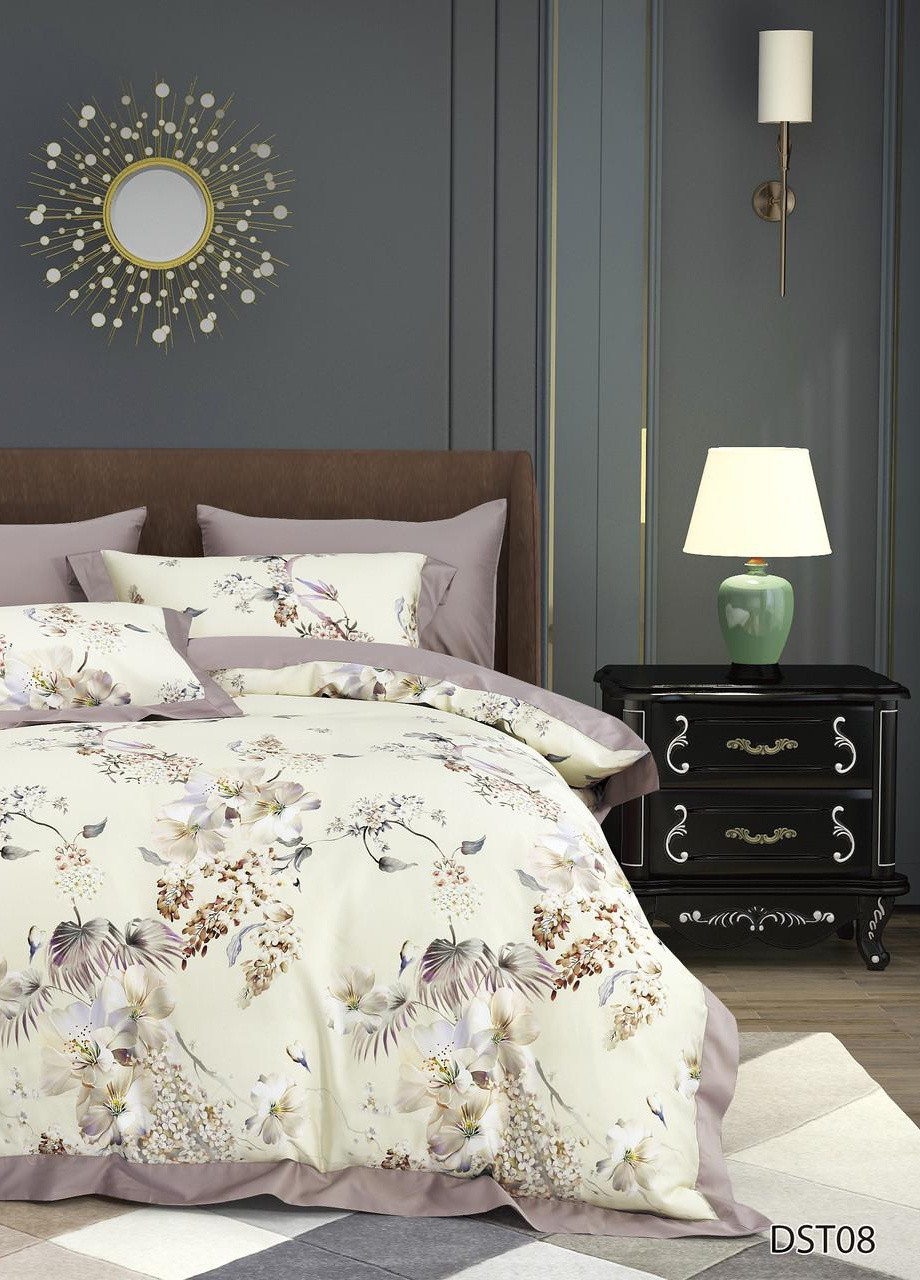 Постільна білизна євро максі єгипетська бавовна 220x240 см (DS8EM) Vie Nouvelle Digital (253754914)