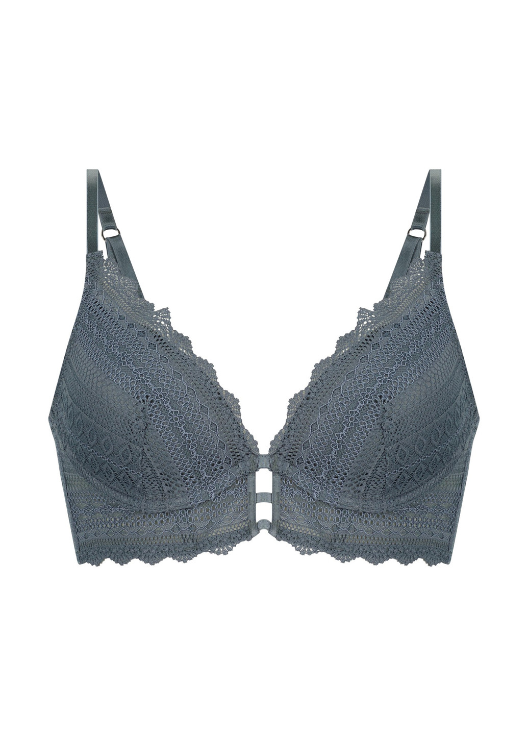 Сірий бралетт бюстгальтер Hunkemoller з кісточками поліамід