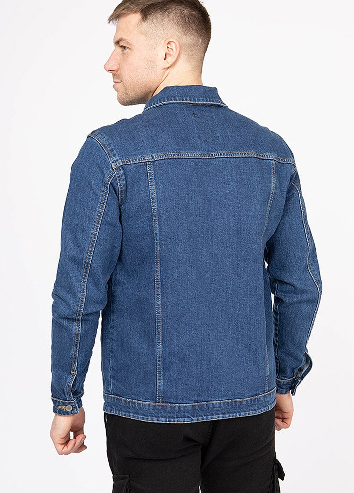Темно-синяя демисезонная куртка джинсовая Serseri Jeans